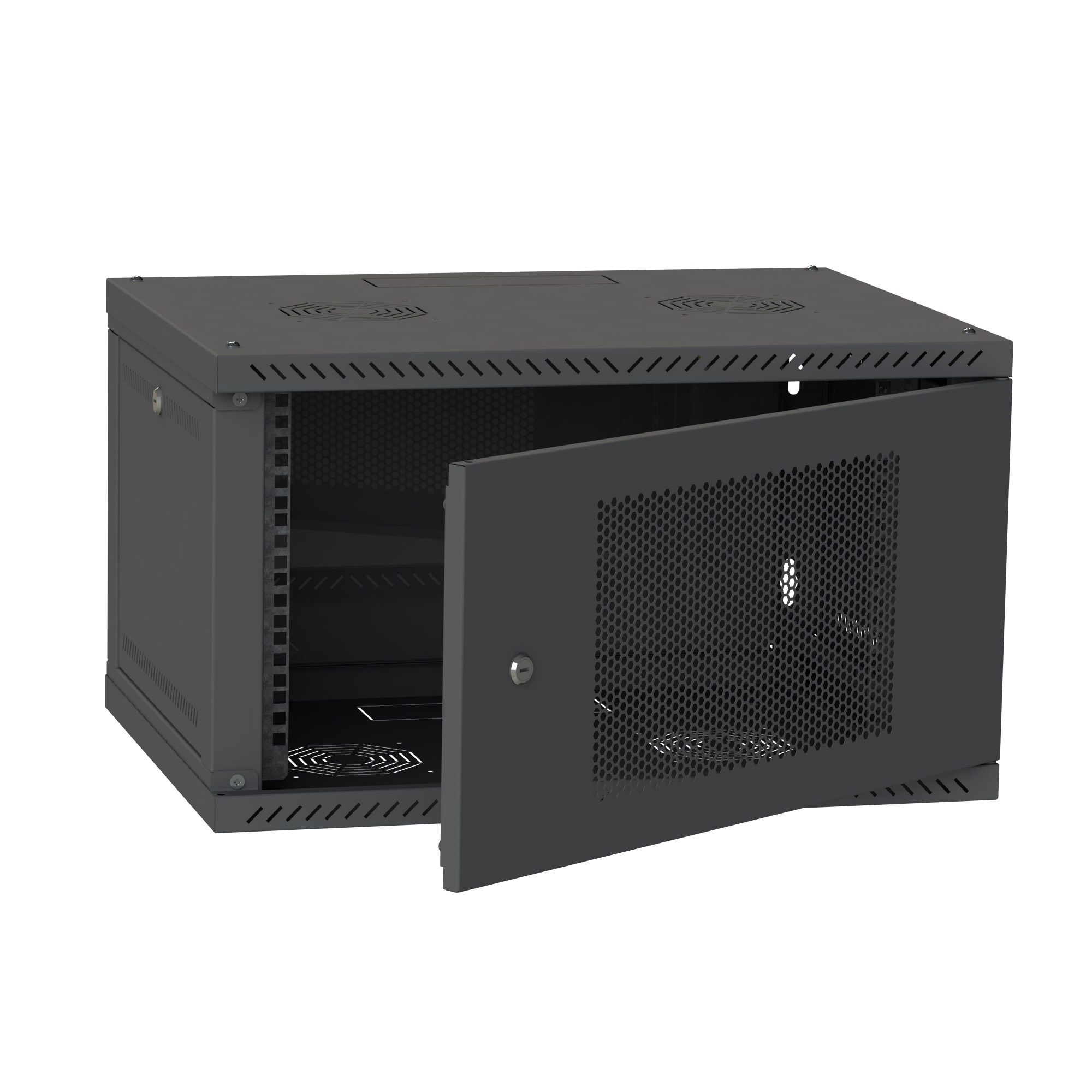 СЕРВЕРНЫЙ ШКАФ СН-6U 600X600 ПЕРФОРАЦИЯ RAL9005