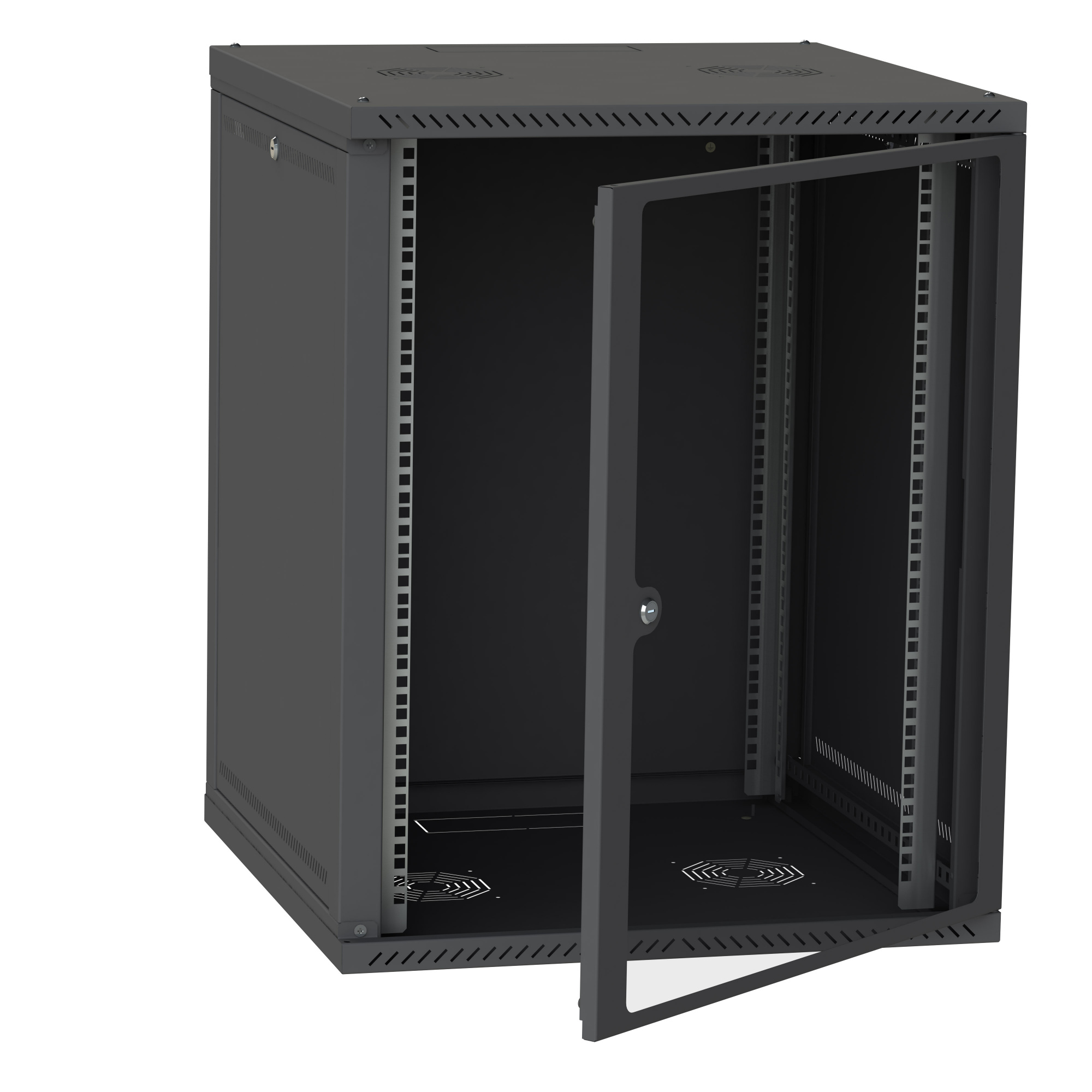 СЕРВЕРНЫЙ ШКАФ СН-22U 600Х600 СТЕКЛО RAL9005